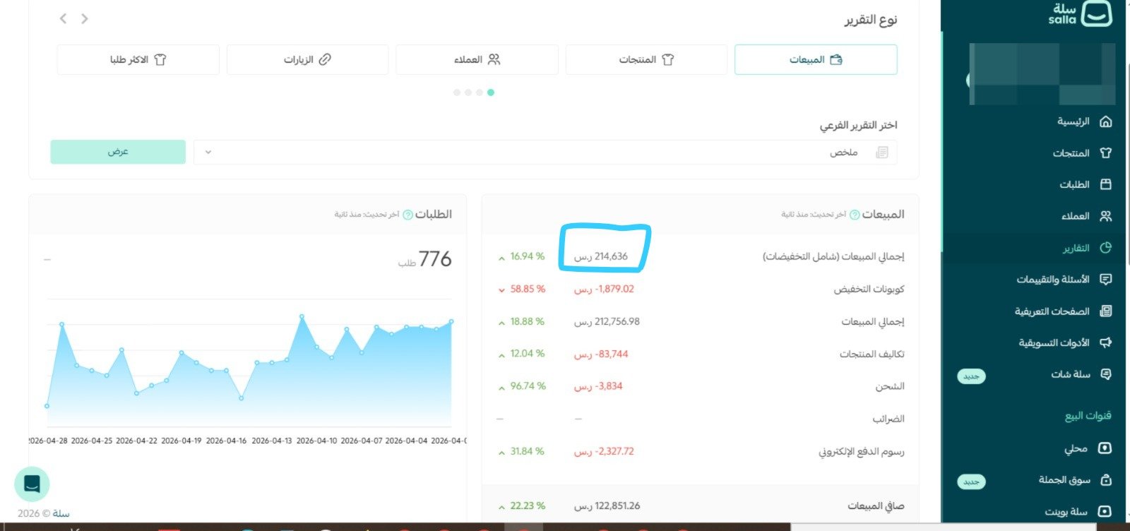 بفضل الله ثم صعود - متجر شوزات